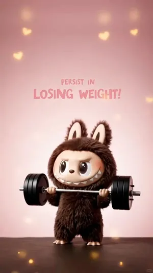 Pop Mart Labubu Figurine Lifting Weights