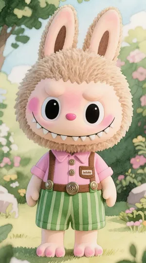 Labubu Figure from Pop Mart - Cute Furry Bunny Character Collectible