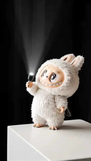 Pop Mart Labubu Figure with Flashlight Light